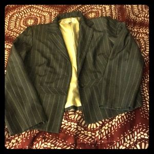 Grey Pinstriped Blazer